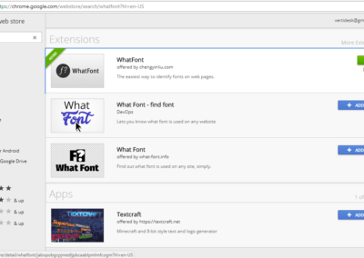 Most useful Browser Extensions for Web Designers or Developers 4 whatfont Google Chrome extension Screenshot_1