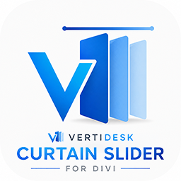 Icon VertiDesk Curtain Slider for Divi 256 VertiDesk Curtain Slider for Divi